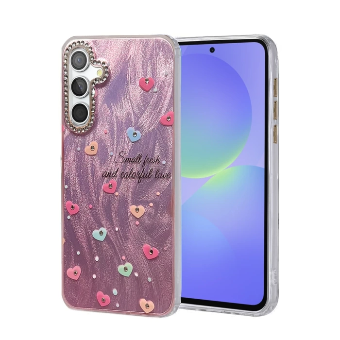 Newface Samsung Galaxy A36 Kılıf Blade Aynalı Desenli Kapak