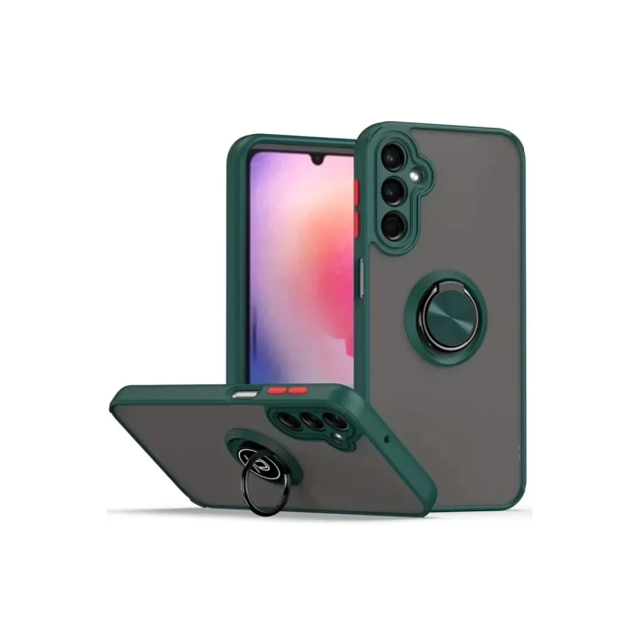 Newface Samsung Galaxy A36 Kılıf Montreal Yüzüklü Silikon Kapak
