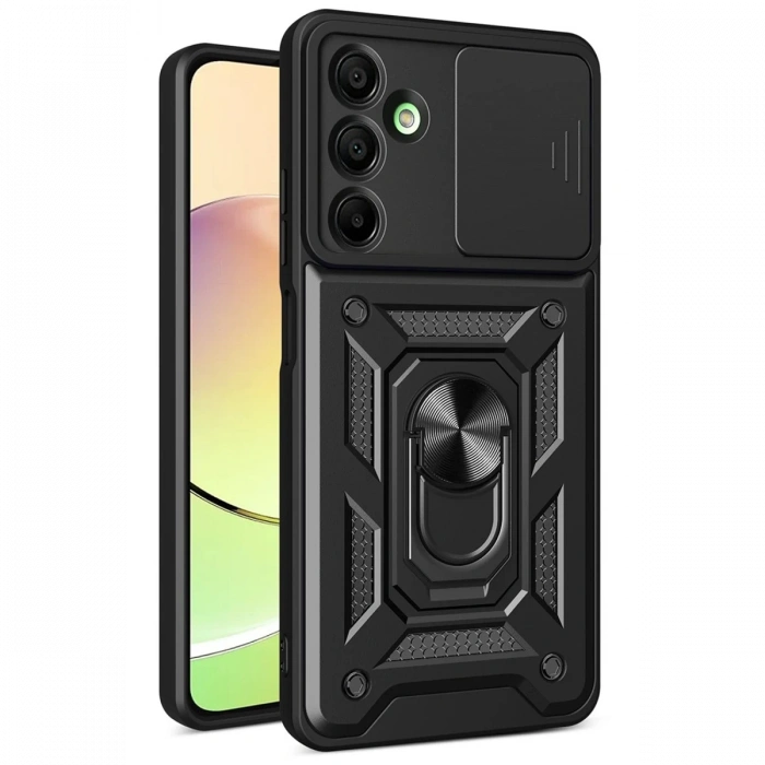 Newface Samsung Galaxy A36 Kılıf Pars Lens Yüzüklü Silikon
