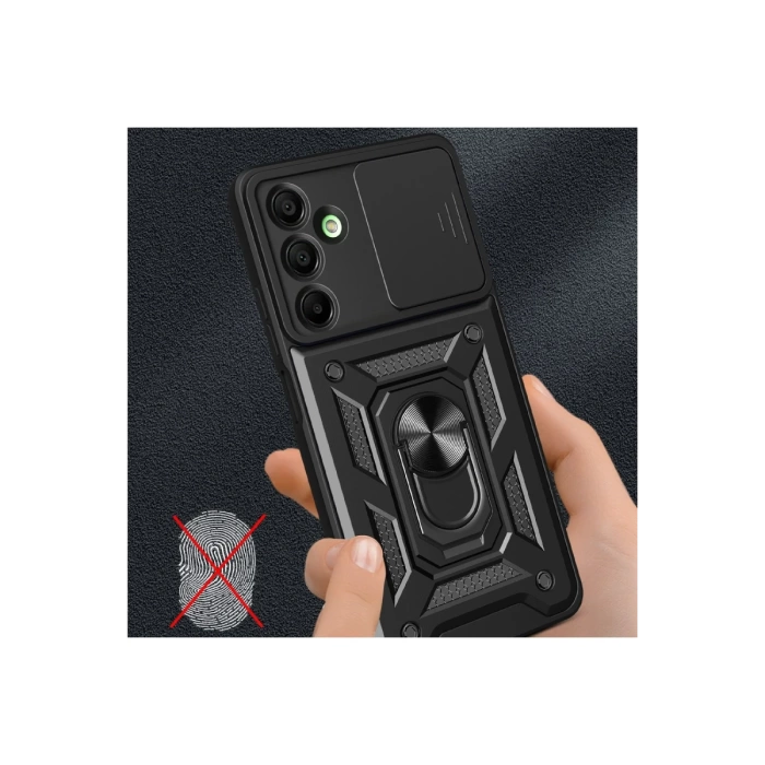 Newface Samsung Galaxy A36 Kılıf Pars Lens Yüzüklü Silikon
