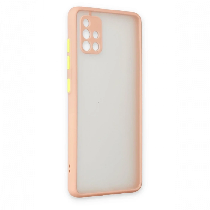 Samsung Galaxy A51 Kılıf Montreal Silikon Kapak - Pembe
