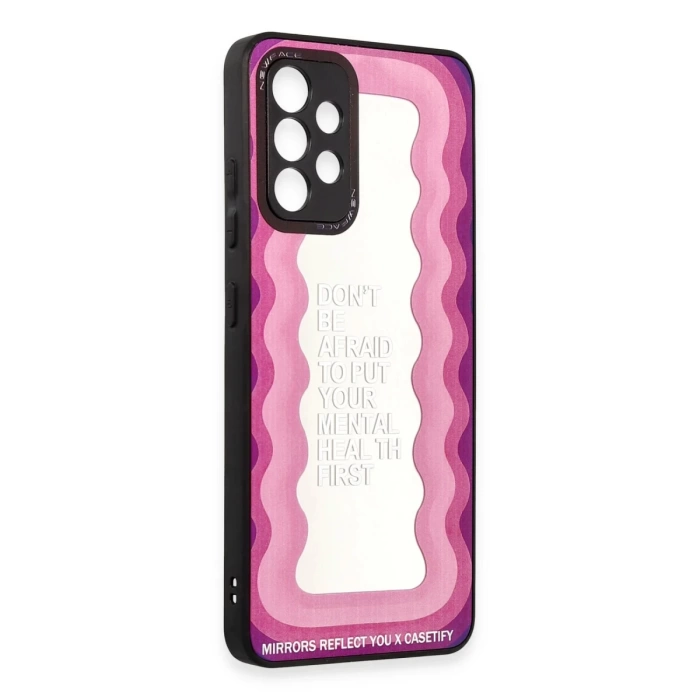 Newface Samsung Galaxy A52 Kılıf Mirror Desenli Kapak