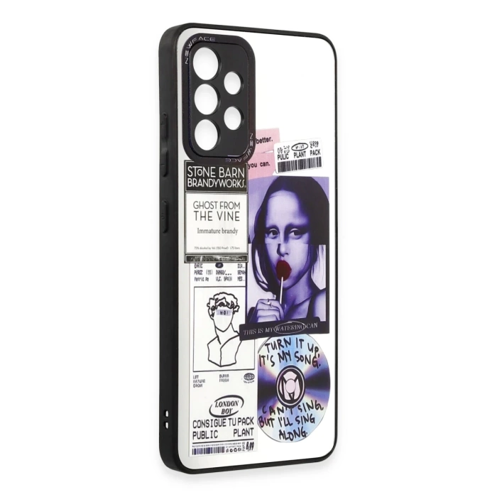 Newface Samsung Galaxy A52 Kılıf Mirror Desenli Kapak