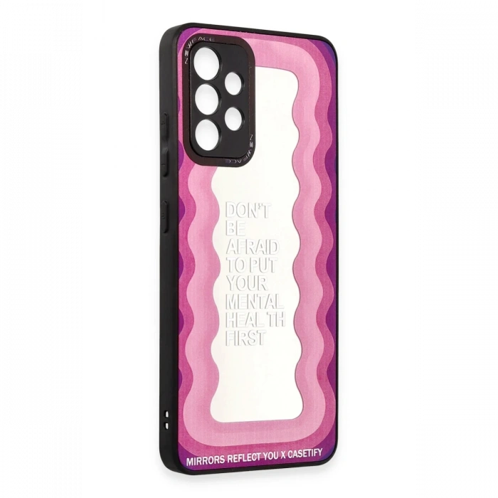 Newface Samsung Galaxy A52 Kılıf Mirror Desenli Kapak