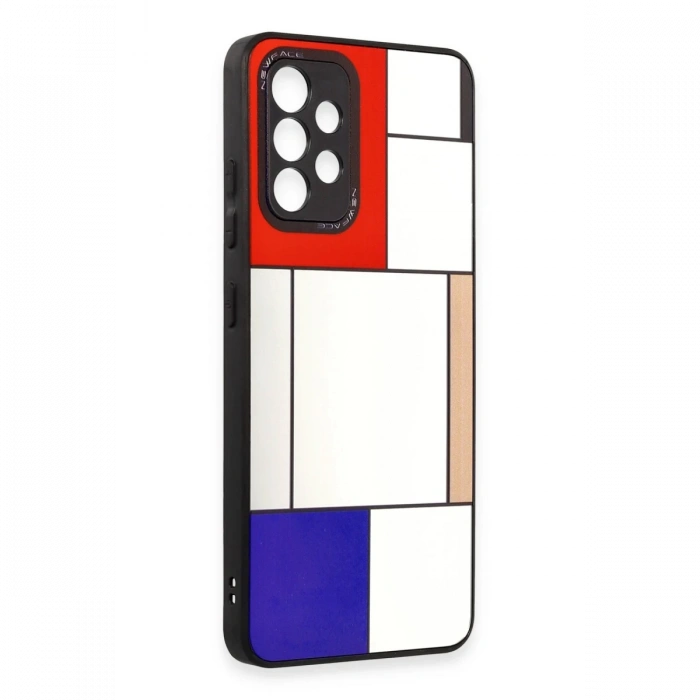 Newface Samsung Galaxy A52 Kılıf Mirror Desenli Kapak