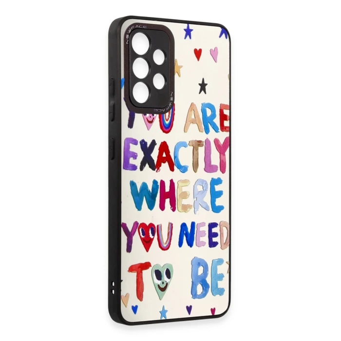 Newface Samsung Galaxy A52 Kılıf Mirror Desenli Kapak