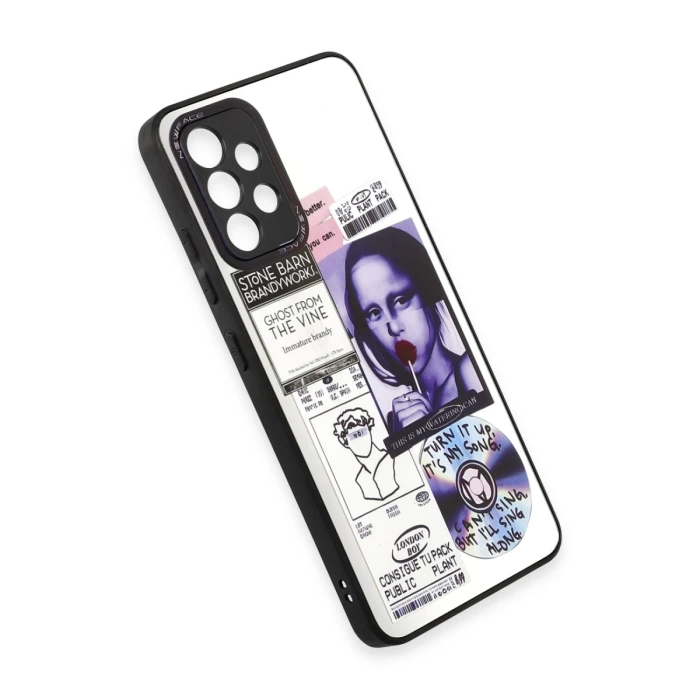 Newface Samsung Galaxy A52 Kılıf Mirror Desenli Kapak