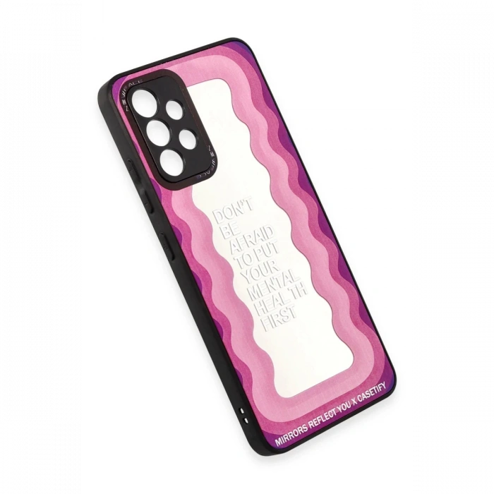 Newface Samsung Galaxy A52 Kılıf Mirror Desenli Kapak