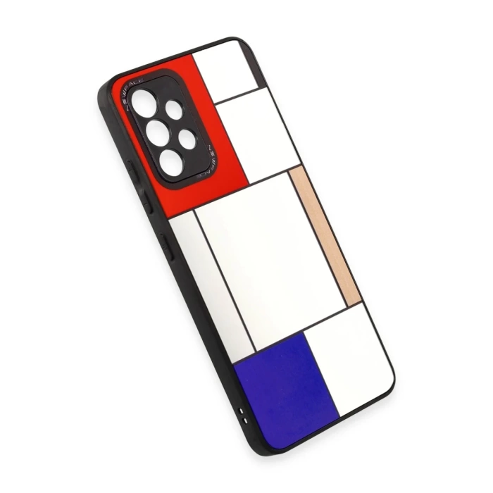 Newface Samsung Galaxy A52 Kılıf Mirror Desenli Kapak