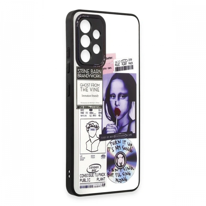 Newface Samsung Galaxy A52 Kılıf Mirror Desenli Kapak