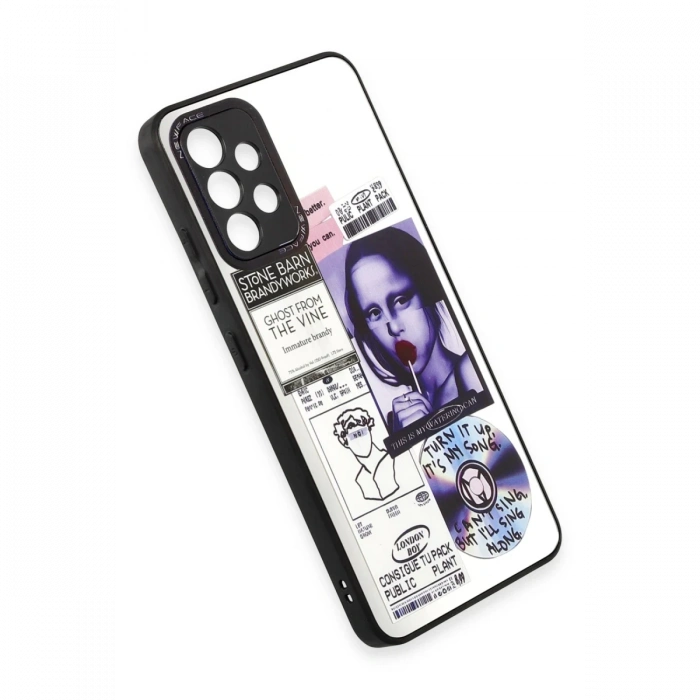 Newface Samsung Galaxy A52 Kılıf Mirror Desenli Kapak