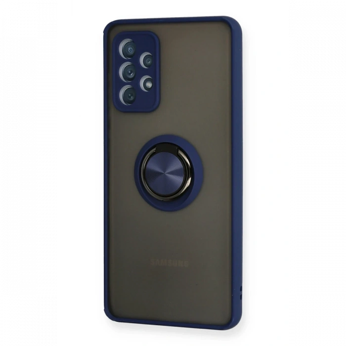 Samsung Galaxy A52 Kılıf Montreal Yüzüklü Silikon Kapak