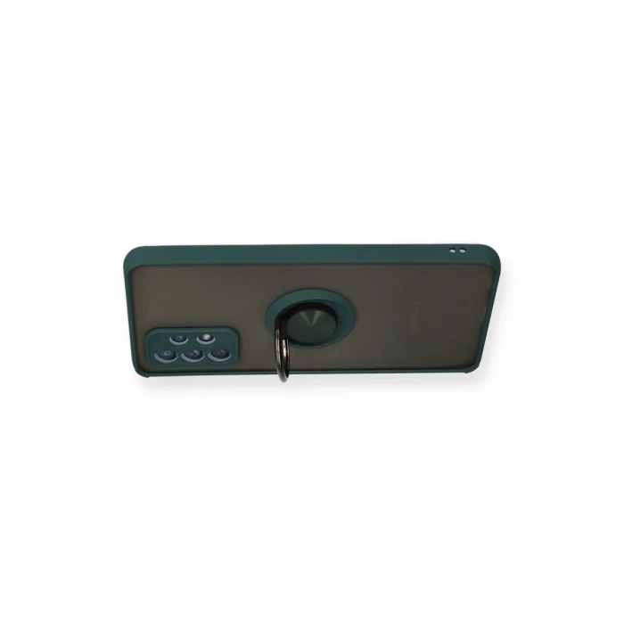 Samsung Galaxy A52 Kılıf Montreal Yüzüklü Silikon Kapak