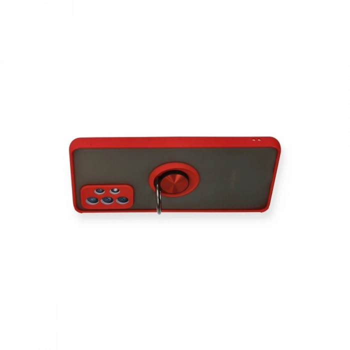 Samsung Galaxy A52 Kılıf Montreal Yüzüklü Silikon Kapak