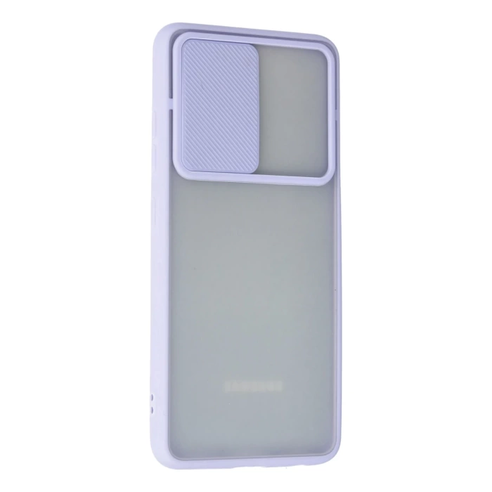 Newface Samsung Galaxy A52 Kılıf Palm Buzlu Kamera Sürgülü Silikon