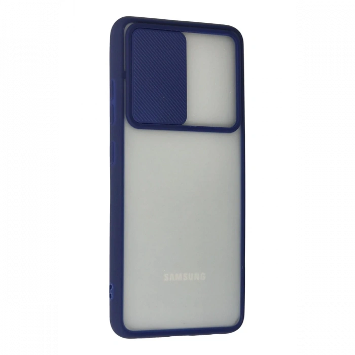 Newface Samsung Galaxy A52 Kılıf Palm Buzlu Kamera Sürgülü Silikon