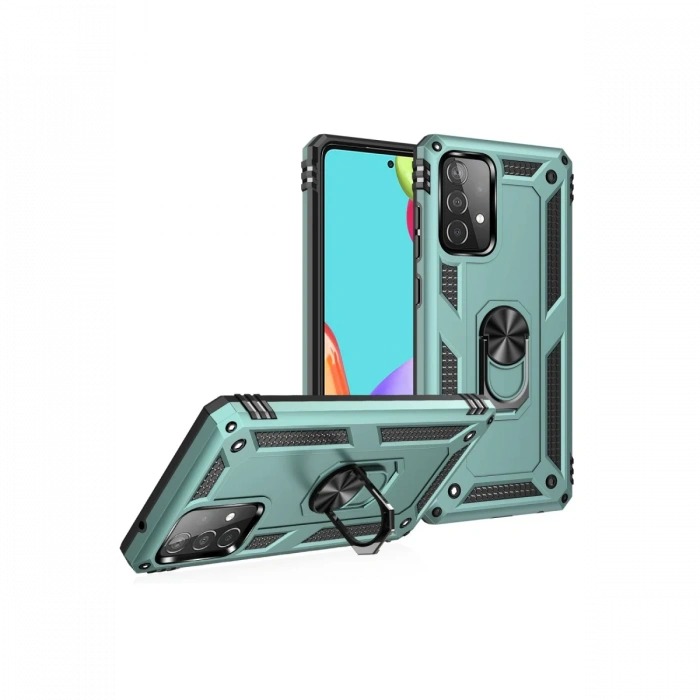 Newface Samsung Galaxy A52 Kılıf Sofya Yüzüklü Silikon Kapak
