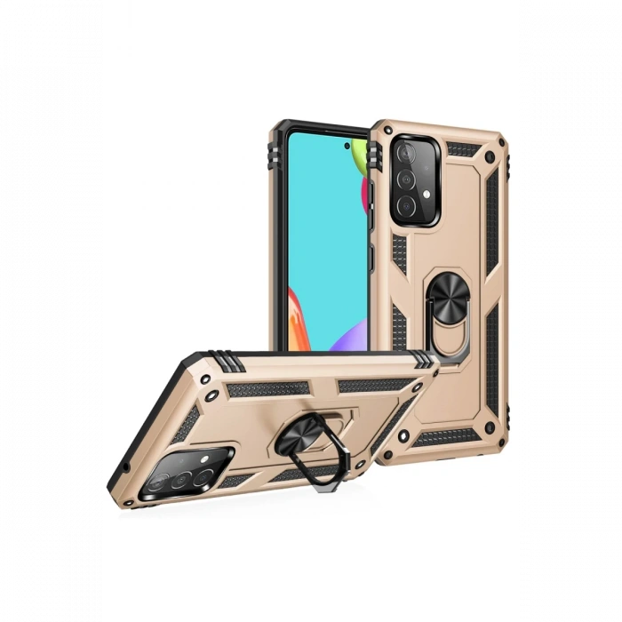 Newface Samsung Galaxy A52 Kılıf Sofya Yüzüklü Silikon Kapak