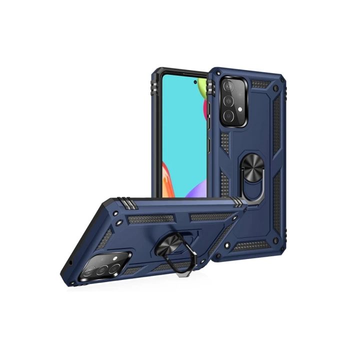 Newface Samsung Galaxy A52 Kılıf Sofya Yüzüklü Silikon Kapak