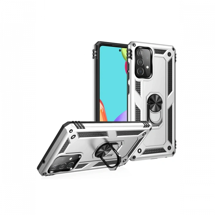 Newface Samsung Galaxy A52 Kılıf Sofya Yüzüklü Silikon Kapak
