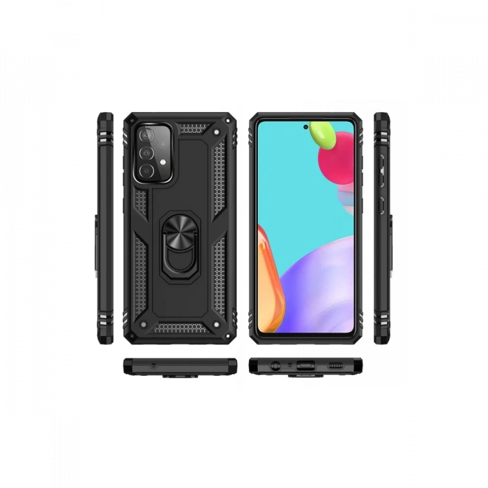 Newface Samsung Galaxy A52 Kılıf Sofya Yüzüklü Silikon Kapak