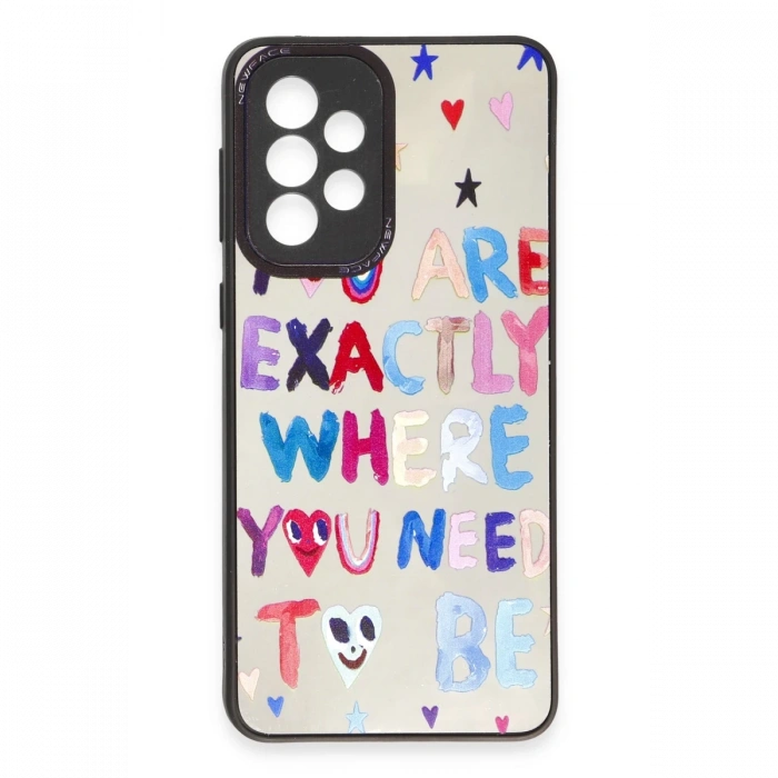 Newface Samsung Galaxy A53 5G Kılıf Mirror Desenli Kapak