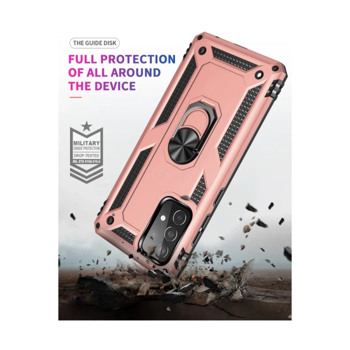Newface Samsung Galaxy A53 5G Kılıf Sofya Yüzüklü Silikon Kapak