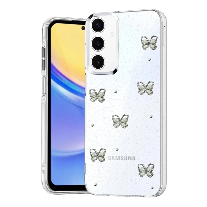 Newface Samsung Galaxy A54 5G Fiyonk Desenli Kapak