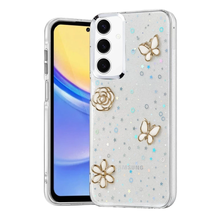 Newface Samsung Galaxy A54 5G Fiyonk Desenli Kapak