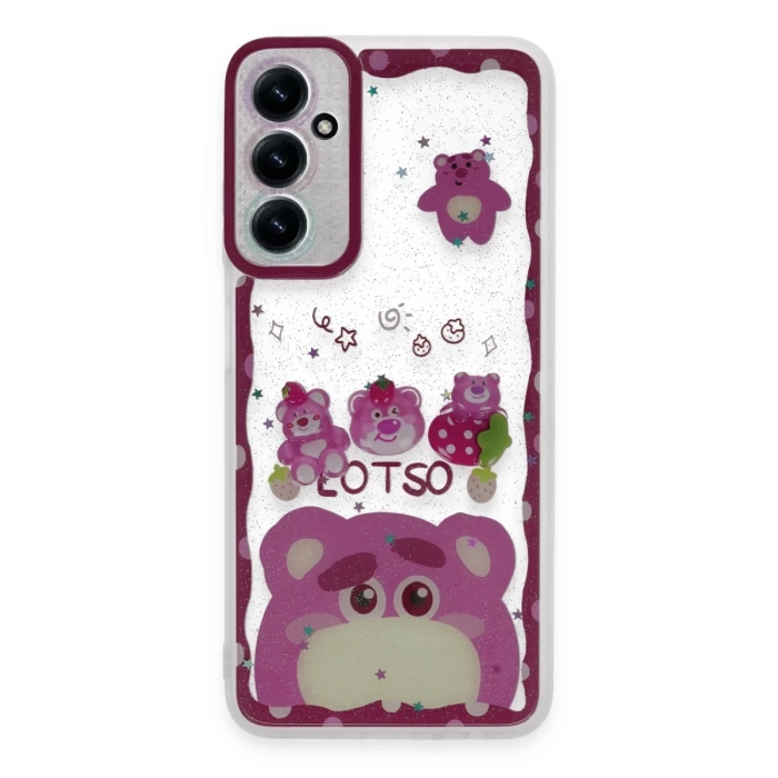 Newface Samsung Galaxy A54 5G Kılıf Sweet Desenli Silikon Kapak - Pembe