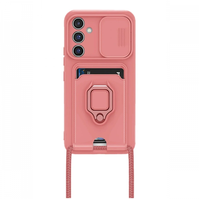 Samsung Galaxy A54 5G Kılıf Zuma Kartvizitli Yüzüklü Silikon