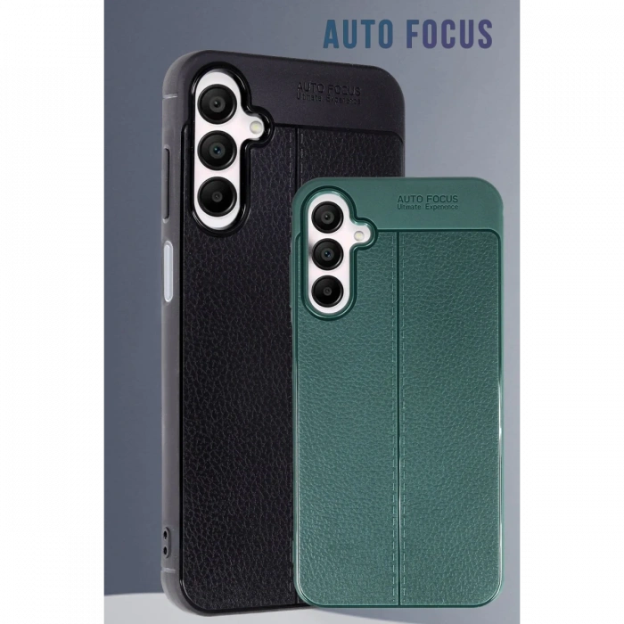 Newface Samsung Galaxy A55 5G Kılıf Auto Focus Kapak - Koyu Yeşil