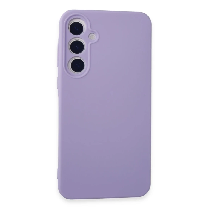 Newface Samsung Galaxy A55 5G Kılıf Nano içi Kadife Silikon - Lila
