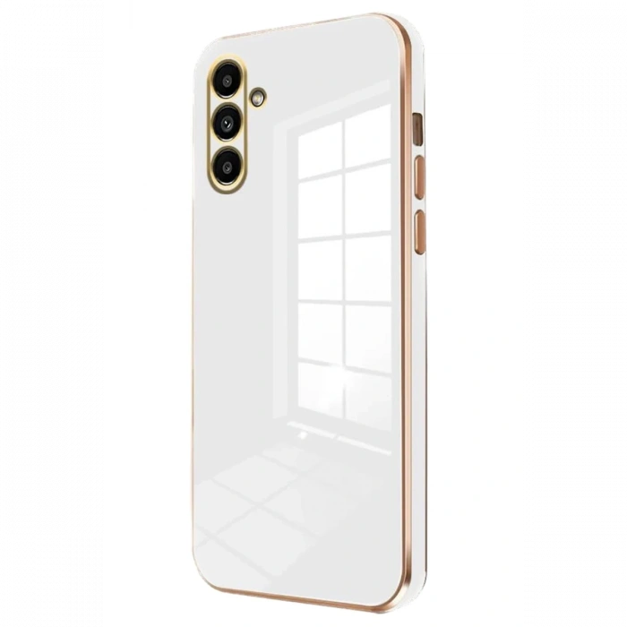 Newface Samsung Galaxy A55 5G Kılıf Volet Silikon - Beyaz
