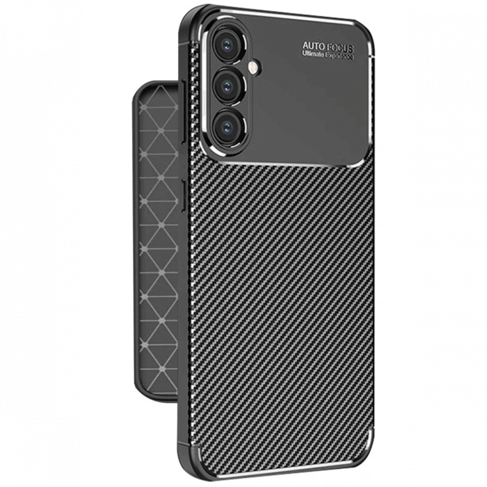 Newface Samsung Galaxy A56 Kılıf Auto Focus Karbon Kapak
