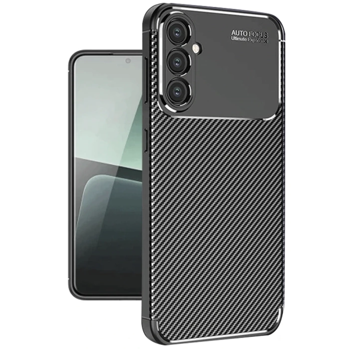 Newface Samsung Galaxy A56 Kılıf Auto Focus Karbon Kapak
