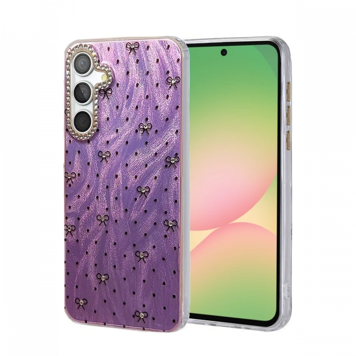 Newface Samsung Galaxy A56 Kılıf Blade Aynalı Desenli Kapak