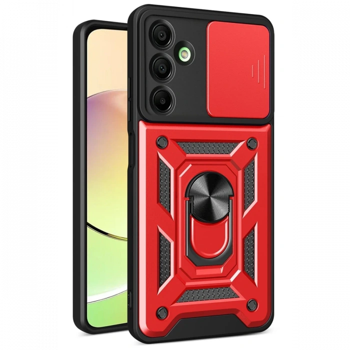 Samsung Galaxy A56 Kılıf Pars Lens Yüzüklü Silikon