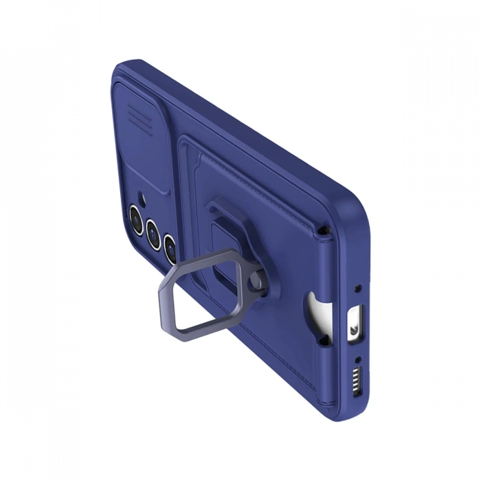 Newface Samsung Galaxy A56 Kılıf Zuma Kartvizitli Yüzüklü Silikon