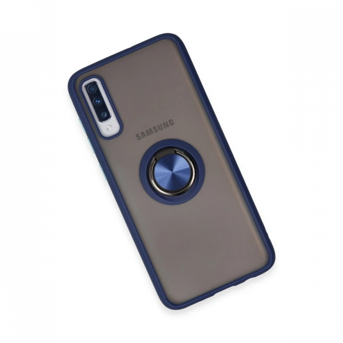 Newface Samsung Galaxy A70 Kılıf Montreal Yüzüklü Silikon Kapak