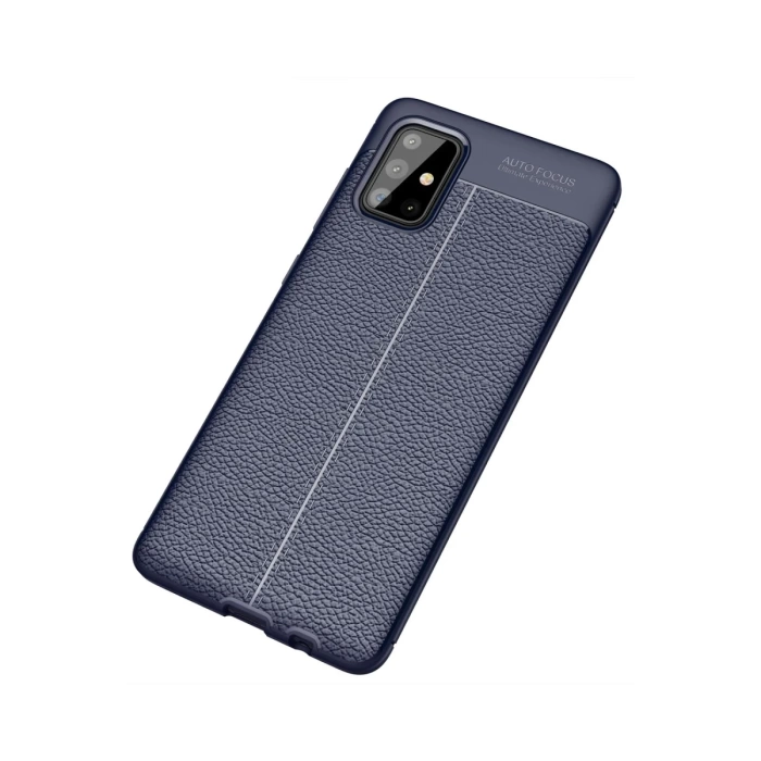 Newface Samsung Galaxy A71 Kılıf Auto Focus Kapak - Lacivert
