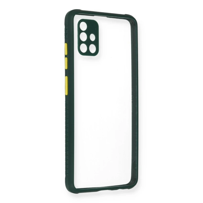 Newface Samsung Galaxy A71 Kılıf Miami Şeffaf Silikon