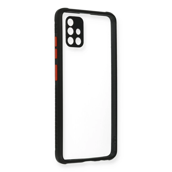 Newface Samsung Galaxy A71 Kılıf Miami Şeffaf Silikon