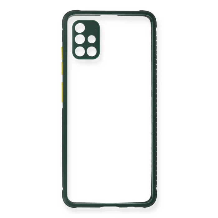 Newface Samsung Galaxy A71 Kılıf Miami Şeffaf Silikon