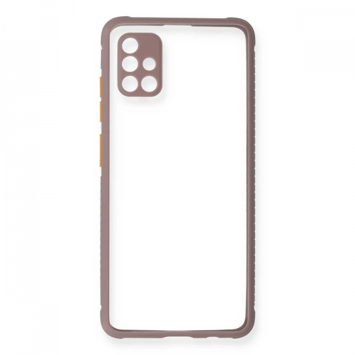 Newface Samsung Galaxy A71 Kılıf Miami Şeffaf Silikon