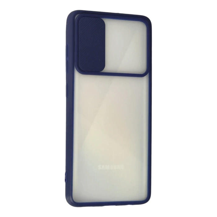 Newface Samsung Galaxy A71 Kılıf Palm Buzlu Kamera Sürgülü Silikon