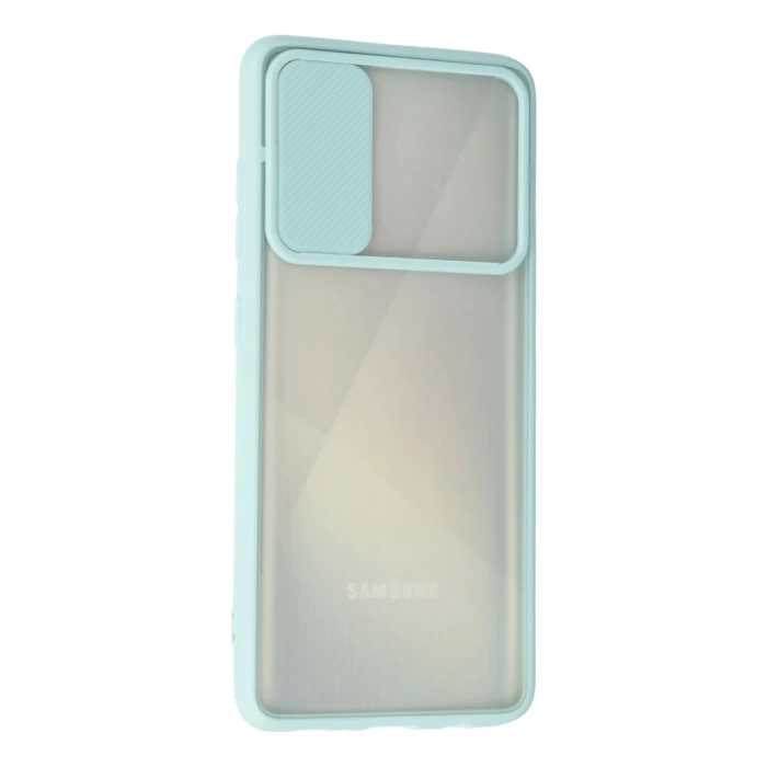 Newface Samsung Galaxy A71 Kılıf Palm Buzlu Kamera Sürgülü Silikon