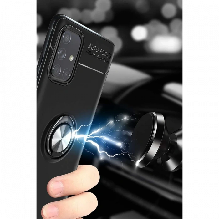 Samsung Galaxy A71 Kılıf Range Yüzüklü Silikon