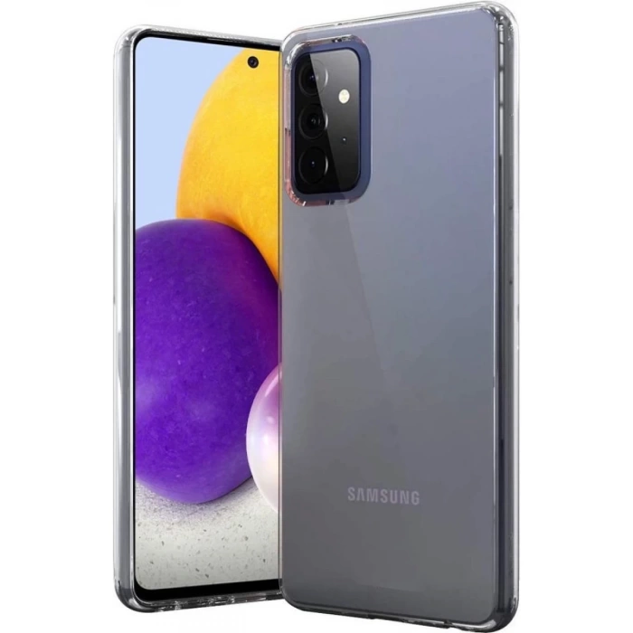 Newface Samsung Galaxy A72 Kılıf Lüx Şeffaf Silikon