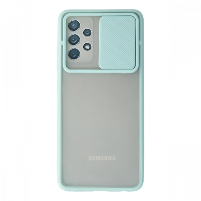 Newface Samsung Galaxy A72 Kılıf Palm Buzlu Kamera Sürgülü Silikon
